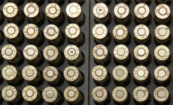 Normal vision of rounds - top view