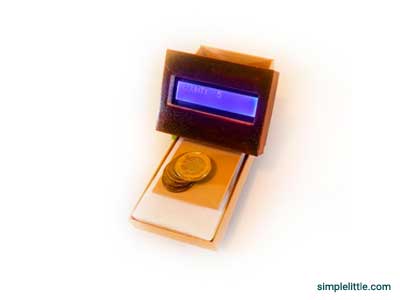Coin Counter made up of 3D modelled parts